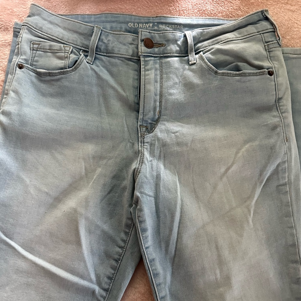 Old Navy Light Blue Rockstar Jeans